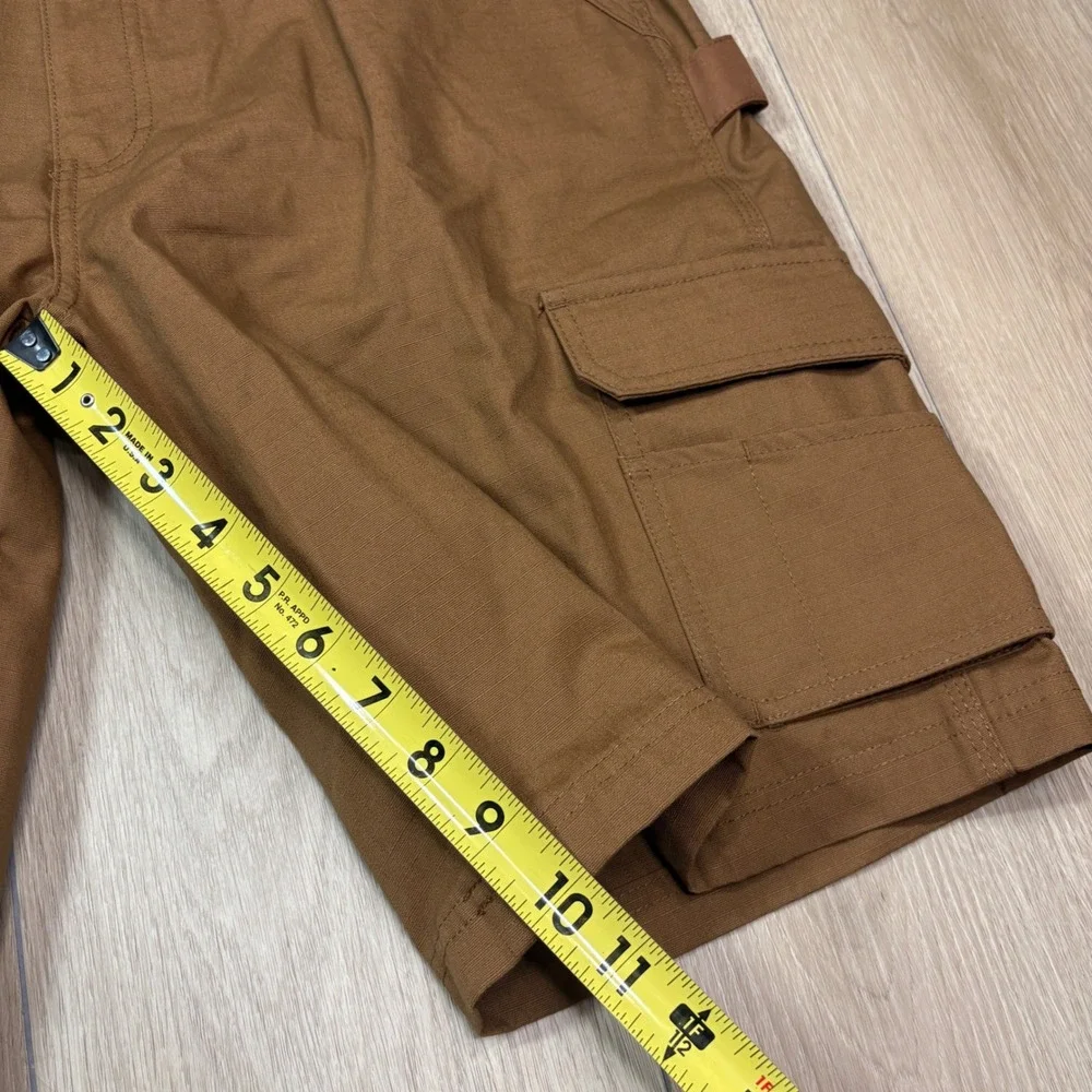 Genuine Dickies Ripstop Ultimate Cargo Shorts Brown Relaxed Fit 36 11
